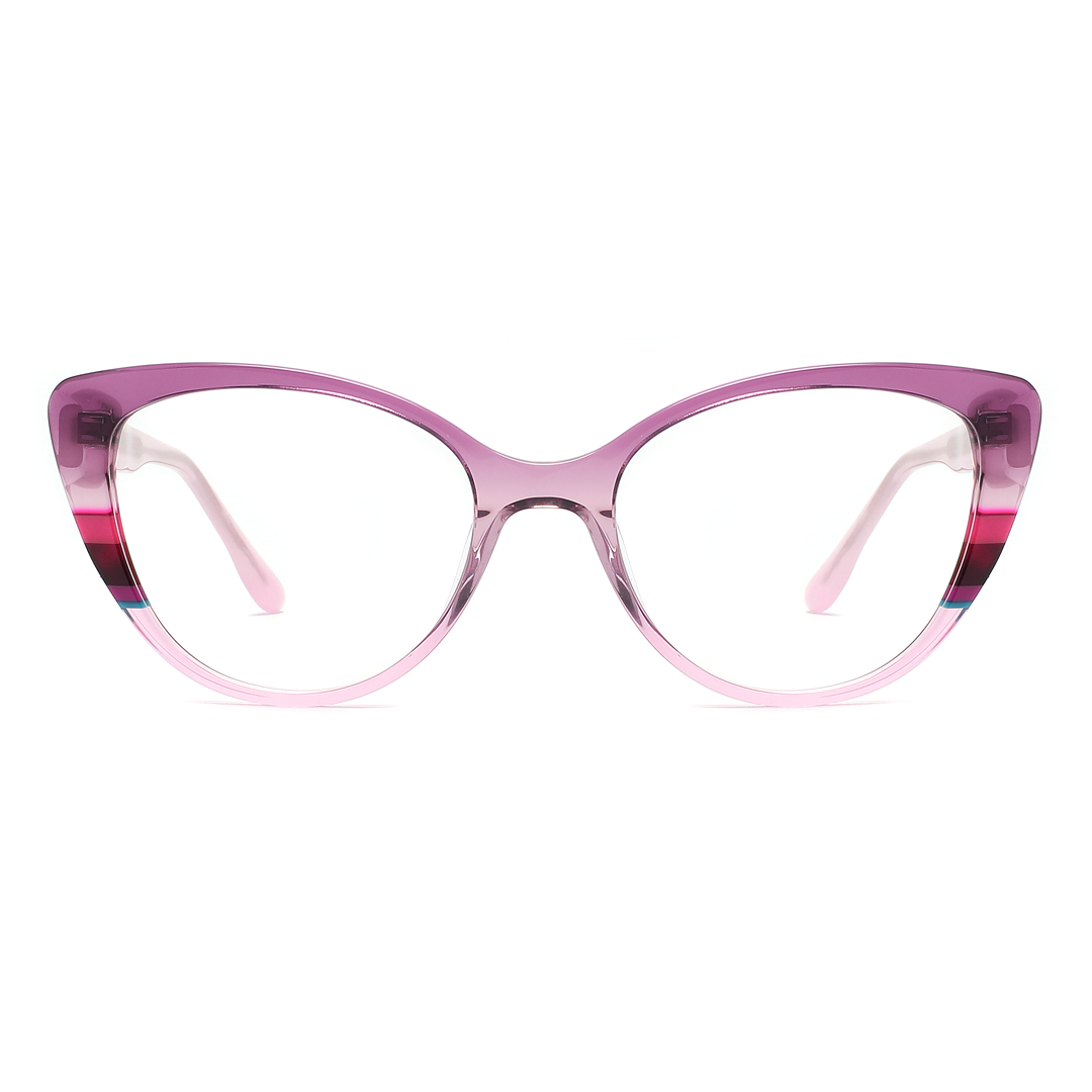 Rose Pink Transparent Eyeglasses