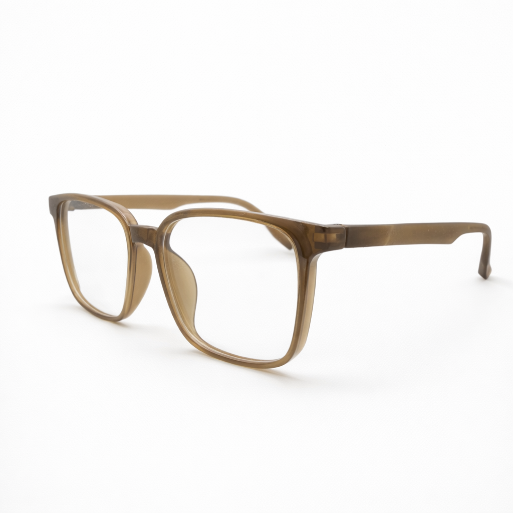 Tortoise Brown Rectangular Eyeglasses