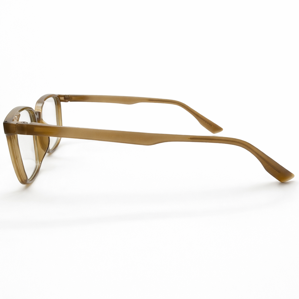 Tortoise Brown Rectangular Eyeglasses