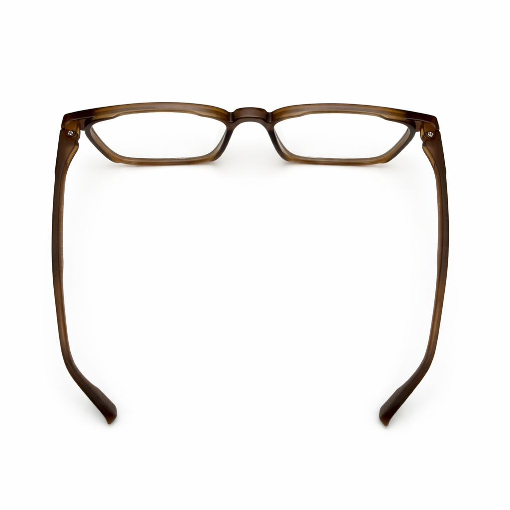 Tortoise Brown Rectangular Eyeglasses