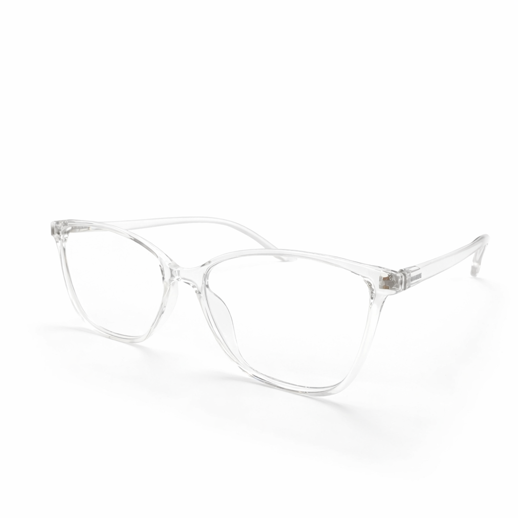 Crystal Clear Cat-Eye Eyeglasses