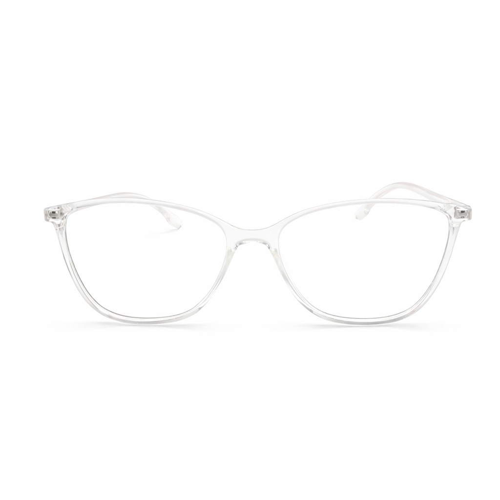 Crystal Clear Cat-Eye Eyeglasses