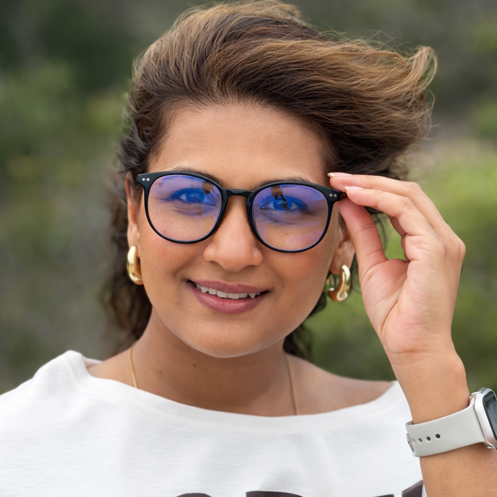 Slim Black Blue Light Glasses