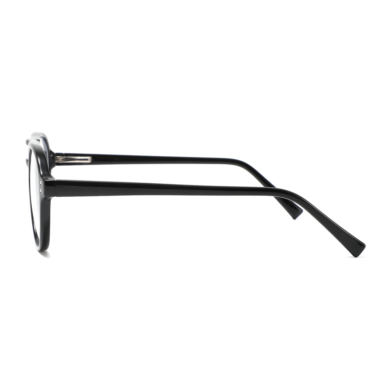 Bold Black Blue Light Glasses (Spring Hinge)
