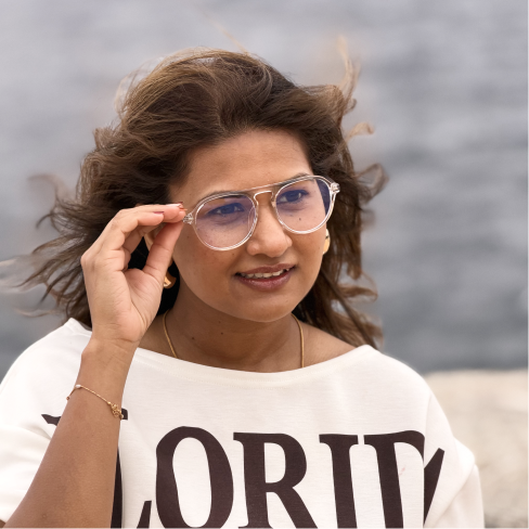 Clear Square Blue Light Glasses